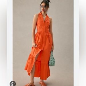 Anthropologie Maeve Sleeveless Shirtdress Size 14 NWT